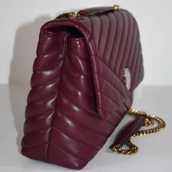 NWT TORY BURCH KIRA CHEVRON QUILTED LEATHER BAG - Picture 4 of 7